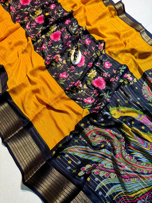 Beautiful heavy umysore silk saree