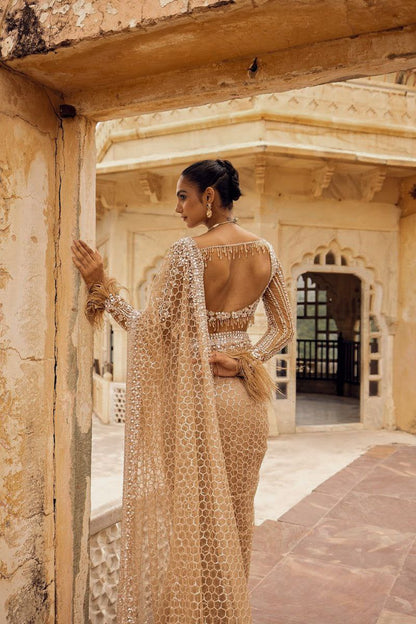 Full Saree of Heavy Quality Butterfly Net

( JP37)